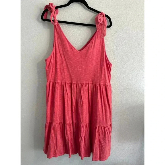 Nicole Sun Farer Tiered Tank Dress Southern Tide Coral - Picture 3 of 7